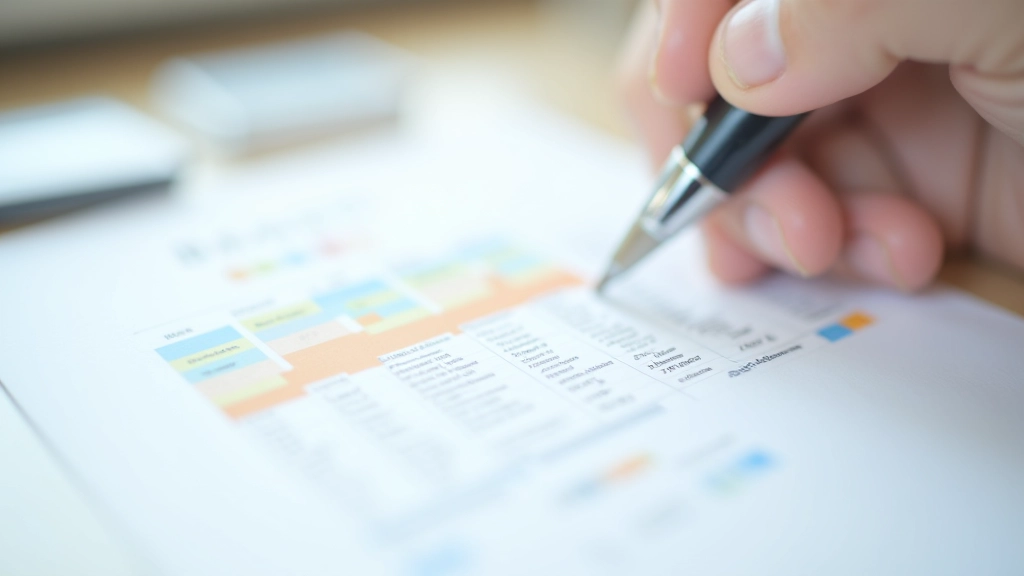 Farbcodierte Ausgabenkategorien in einer strukturierten Tabelle mit Prozentsätzen