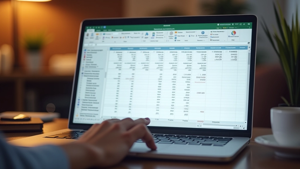 Tabellenblatt mit kategorisierten Ausgaben