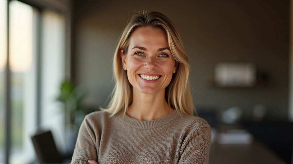 Zufriedene Person mit übersichtlichem Budget-Plan und positiven Finanz-Zielen